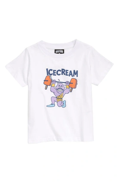 Icecream Kids' Coney Island Cotton Graphic Tee In White