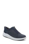 Bzees Take It Easy Sneaker In Navy Blazer Shimmer Fabric