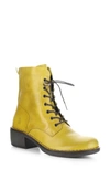 Fly London Milu Lace-up Leather Boot In 008 Mustard Rug