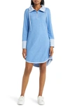 Tommy Bahama Flip Side Reversible Long Sleeve Dress In Blue