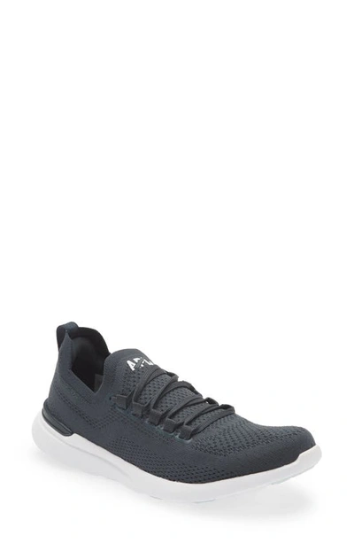 Apl Athletic Propulsion Labs Techloom Breeze Knit Running Shoe In Midnight Jungle / White