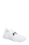 Apl Athletic Propulsion Labs Techloom Bliss Knit Running Shoe In Triple White / Black