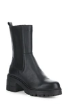 Bos. & Co. Brunas Waterproof Chelsea Boot In Black Feel/ Elastic