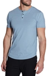 Cuts Trim Fit Short Sleeve Henley In River