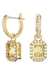 Swarovski Women's Millenia Goldtone-plated & Crystal Drop Earrings In Yellow