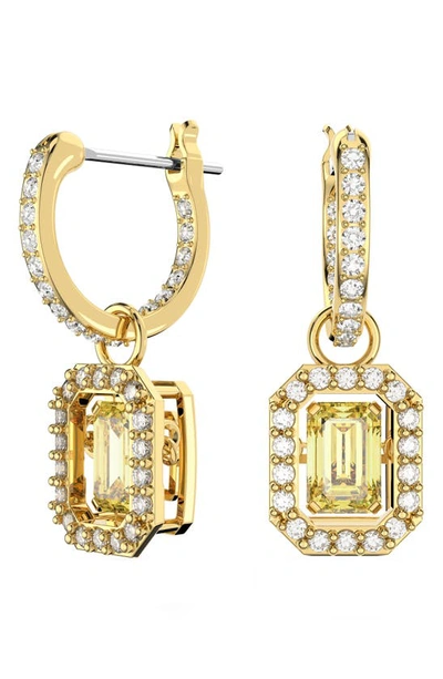 Swarovski Women's Millenia Goldtone-plated & Crystal Drop Earrings In Yellow