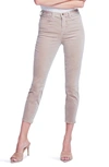 L Agence Margot Velvet High-rise Skinny Ankle Jeans In Dusk
