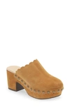 Chocolat Blu Gemini Platform Clog In Tan Suede