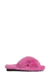 Apparis Biba Faux Fur Scuff Slipper In Pink