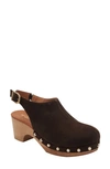 Andre Assous Andrea Assous Women's Skylar Studded Water Resistant Platform Clogs In Chocolate