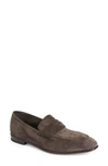 Zegna Dark Brown Suede L'asola Loafers