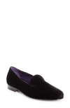 Ralph Lauren Alonzo Smoking Slipper In Black