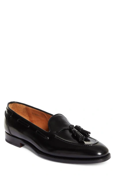 Ralph Lauren Purple Label Luther Tassel Moc Toe Loafer In Black