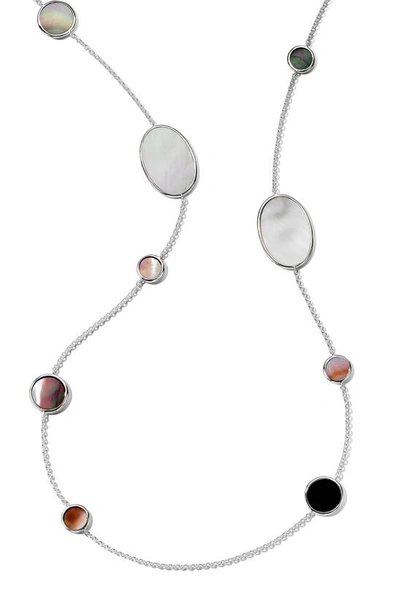 Ippolita Women's Polished Rock Candy Sterling Silver & Multi-stone Long Station Necklace In Multi/silver