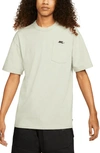Nike Sportswear Premium Essentials Pocket T-shirt In Seafoam/ Black