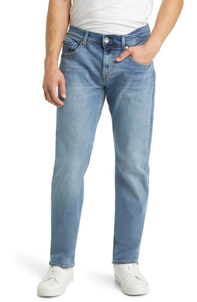 7 For All Mankind The Straight Straight Leg Jeans In Bay Blue