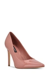 Nine West Fresh Pointed Toe Pump In Pink Blush Patent