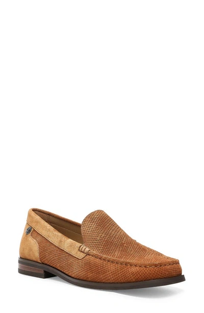 Nydj Tacie Reptile Embossed Leather Loafer In Cognac