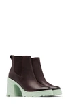 Sorel Brex Womens Leather Block Heel Chelsea Boots In Multi