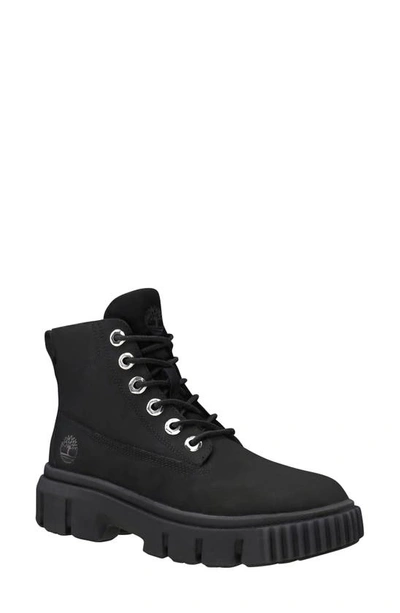 Timberland Greyfield Waterproof Leather Boot In Black