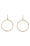 ARGENTO VIVO STERLING SILVER HAMMERED CIRCLE DROP EARRINGS