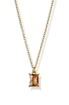 Argento Vivo Birthstone Pendant Necklace In November/ Citrine