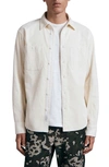 Rag & Bone Gus Cotton Corduroy Button-up Shirt In Turtle Dove