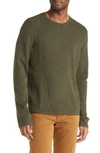 Rag & Bone Collin Wool Crewneck Sweater In Army