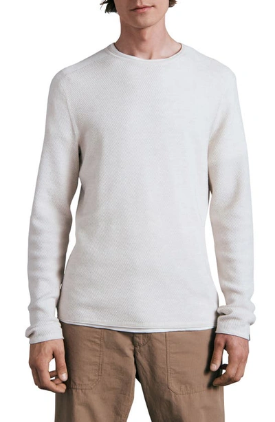 Rag & Bone Collin Wool Crewneck Sweater In Ivory