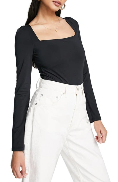 TOPSHOP PUFF SHOULDER BODYSUIT 