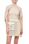 Simkhai Jeannie Cape Sleeve Wool & Cashmere Sweater In Sand