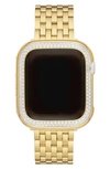 Michele 40mm Apple Watch® Diamond Case Attachment In Two-tone Gold
