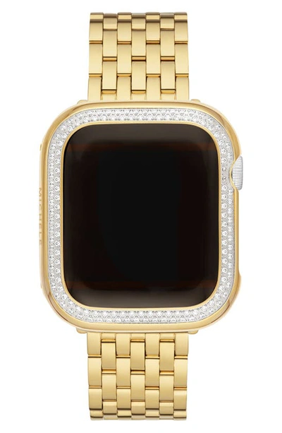 Michele 40mm Apple Watch® Diamond Case Attachment In Two-tone Gold