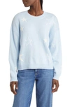 Rails Perci Star Sweater In Powder Blue White Stars