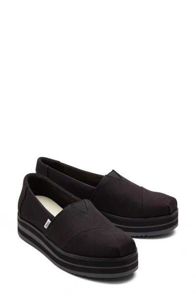Toms Alpargata Slip-on In Black Canvas