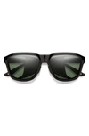 Smith Embark 58mm Chromapop™ Polarized Square Sunglasses In Black / Gray Green
