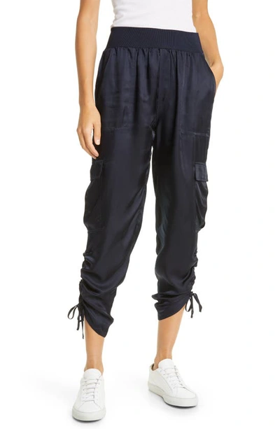 Cinq À Sept Cinq A Sept Ivette Cargo Crop Pants In Navy