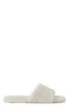 Stems High Pile Fleece Slide In Cream