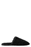 Stems High Pile Fleece Slipper In Black