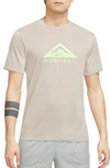 Nike Dri-fit Trail Collection T-shirt In Light Orewood Brown