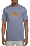 Nike Dri-fit Trail Collection T-shirt In Blue