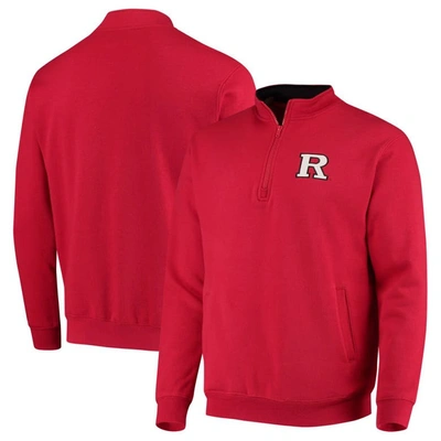 Colosseum Men's Scarlet Rutgers Scarlet Knights Tortugas Logo Quarter-zip Jacket