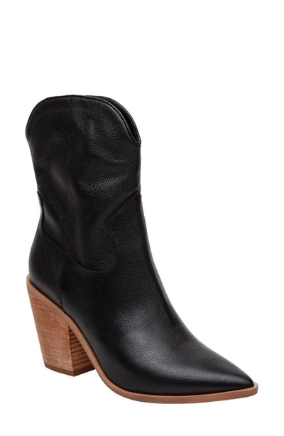 Lisa Vicky Maven Western Boot In Black Leather