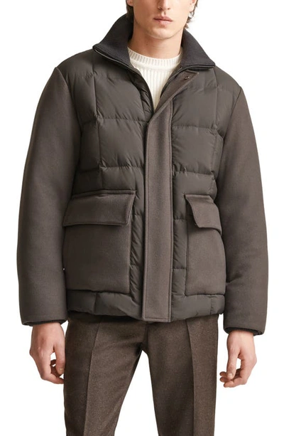 Loro Piana Men's Parson Quilted Down Jacket In Onyx