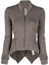 Rick Owens Zip-through Jumper In Grey
