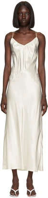 ANNA OCTOBER OFF-WHITE CHANTAL MAXI DRESS