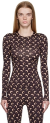 Marine Serre Icon Crescent Moon Logo-print Top In 08 All Over