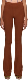 MARCO RAMBALDI SSENSE EXCLUSIVE BROWN ELASTICIZED TROUSERS