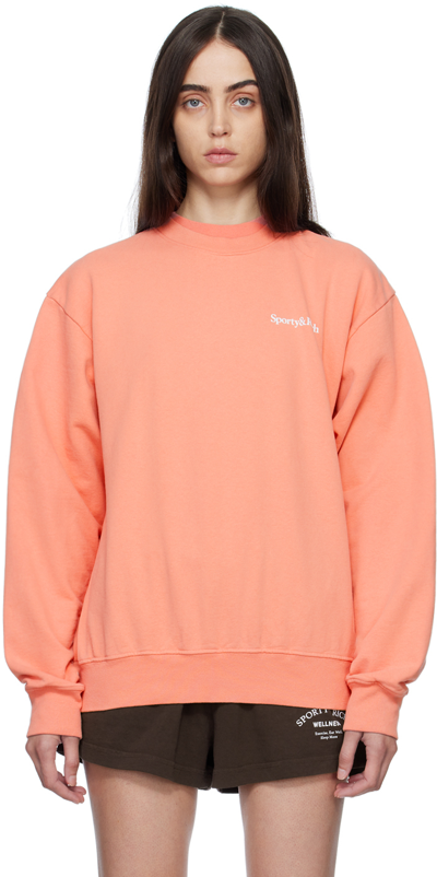 Sporty And Rich New Health Printed Cotton-jersey Sweatshirt In