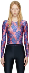 Versace Jeans Couture Tapestry Couture Tapestry Couture Bodysuit In E416 Rose
